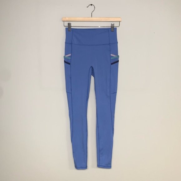 Fabletics Leggings Size Small Light Blue Trinity High-Waisted Pockets  Motion365 - Picture 2 of 13